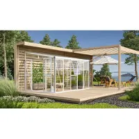 Vitavia Kweekkas Athena 8600 - Veiligheidsglas 10mm - Wit - 266x334x239cm