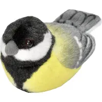 Wild republic Vogelknuffel Met Geluid – Koolmees | | Partner van Vogelbescherming Nederland | Knuffel vogel met natuurgetrouw geluid | Cadeau voor kinderen