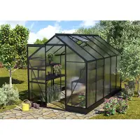 Pergart Tuinkas Apollo 6200 - Polycarbonaat 6mm - Zwart - 195x323x207cm