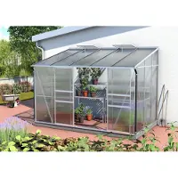 Pergart Tuinkas Ida 6500 - Polycarbonaat 4mm - Aluminium - 324x201x221cm