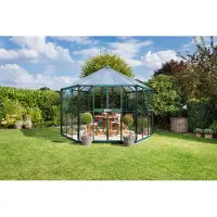 Vitavia Tuinkas Hera 9000 - Veiligheidsglas 3mm En Polycarbonaat 6mm - Smaragd - 336x383x188cm