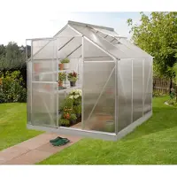 Pergart Tuinkas Triton 3800 - Polycarbonaat 4mm - Aluminium - 198x193x207cm