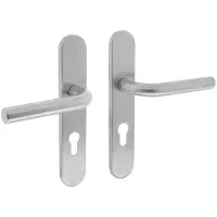Intersteel Deurkruk Recht op schild profielcilinder 72mm - RVS