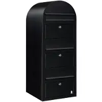 Bobi Brievenbus Trio 9005 Struktuurzwart
