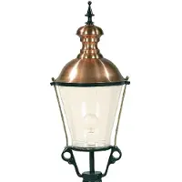 Ks Verlichting Nostalgische ronde lantaarn lamp Lantern K2A zwart