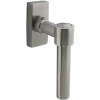 Intersteel Raamkruk L-vorm Recht rvs geborsteld