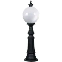 Ks Verlichting Staande bollamp Madeira 87cm met 25cm bol - zwart