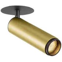 SLV Inbouwspot Grip M Goud Met Zwart 3000k