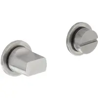 Intersteel WC-sluiting met minimalistische ronde rozet rvs geborsteld