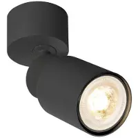SLV Opbouwspot Puri 2.0 Tube zwart enkel