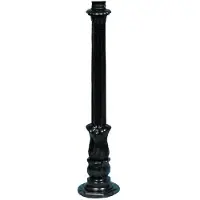 Ks Verlichting Nostalgic mast De Waard H9 zwart