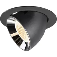 SLV Inbouwspot Numinos Gimble XL zwart/chroom 2700K - 20gr