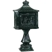 Ks Verlichting Brievenbus Postbox B2D op poot - zwart