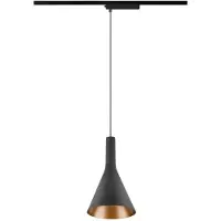 SLV Hanglamp Voor Rail Lalu 1 Fase Zwart Ø 15 2cm