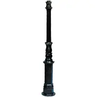 Ks Verlichting Nostalgic mast Kennemer H7 zwart