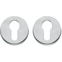 Intersteel rozetten met profielcilindergat verdekt 49x7mm - chroom mat