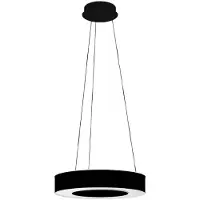 Eglo Zwarte led hanglamp Guamare Ø 53cm