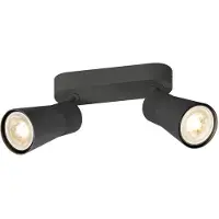 SLV Dubbele spot Puri 2.0 Cone zwart