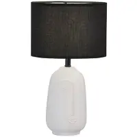 FISCHER&HONSEL GMBH Tafellamp Face Ø 22cm zwart