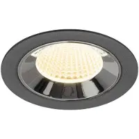 SLV Inbouwspot Numinos M zwart/chroom 3000K - 40gr