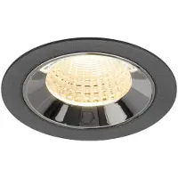 SLV Inbouwspot Numinos M zwart/chroom 2700K - 55gr