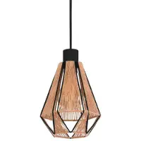 Eglo Adwickle Hanglamp - E27 - 17 cm - Zwart/Bruin