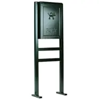 Ks Verlichting Mailbox Postbox B9A in frame - zwart