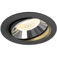 SLV Inbouwspot Numinos Move XL zwart/chroom 3000K - 55gr