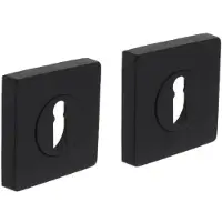 Intersteel sleutelrozetten vierkant 55x55x10mm - mat zwart