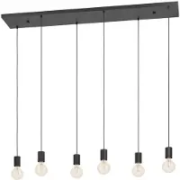 Eglo 6-lichts hanglamp Cotillas langwerpig
