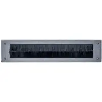 Intersteel | Tochtwering | 340x76mm | Rechthoek | RVS Getrommeld