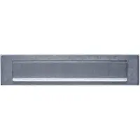 Intersteel Brievenbus met Klep/regenrand RVS Getrommeld 340 x 76mm