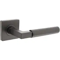 Intersteel Deurkruk Bau-Stil op vierkant rozet - antraciet
