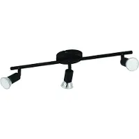 Eglo Plafondlamp Buzz-Led 3-lichts zwart