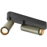 SLV Opbouwspot Grip M 2 Lichts Brons 2700k