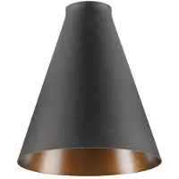 SLV Lampenkap Lalu Cone zwart 17cm