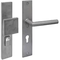 Intersteel SKG3 veiligheidsbeslag greep/kruk Jura PC72 met kerntrekbeveiliging RVS Getrommeld