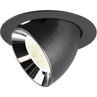 SLV Inbouwspot Numinos Gimble XL zwart/chroom 4000K - 20gr