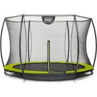 Exit Silhouette inground trampoline ø305cm met veiligheidsnet - groen