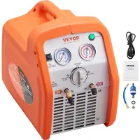 Vevor tweecilinder koelmiddelterugwinningsunit, 1 pk koelmiddelterugwinningsmachine 220-240 V, 7,7 lbs/min koelmiddelpompstation