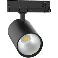 SLV Zwarte Trackspot voor rail 3-fase 17W - 4000K