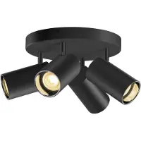 SLV 4-lichts opbouwspot Asto Tube zwart - 4x GU10