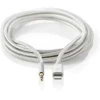 Nedis Lightning-Adapter | Apple Lightning 8- Pins naar 3,5 mm Male | 1 m | Nylon | 1 stuks - CCTB39940AL10 CCTB39940AL10