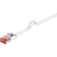Pro - U/FTP platte netwerkkabel CAT6 - Wit - 2 meter