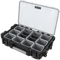 Keter Pro Gear Clear Organizer Gereedschapskoffer - 56x34,5x12,8 - Zwart/Grijs