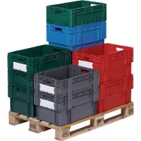 LA-KA-PE Draaistapelbak | PP blauw | L600xB400xH210mm | 1 stuk - DTK600/ 210-0 BLAU DTK600/ 210-0 BLAU