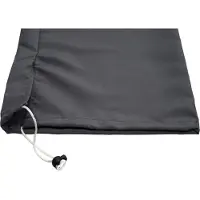 Mendler Beschermhoes voor aluminium parasol N23 2x3m, hoes met koord ~ antraciet