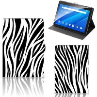 B2Ctelecom Lenovo Tab E10 Flip Case Zebra