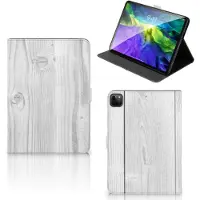 B2Ctelecom iPad Pro 11 2020/2021/2022 Tablet Book Cover White Wood