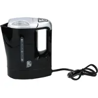 All Ride Reis Waterkoker 12V - Auto Waterkoker 0.8L - Aansluiting op Sigarettenaansteker Auto - Warme Dranken Onderweg - voor Auto, Camper, Boot en Vrachtwagen - Kunststof - Zwart